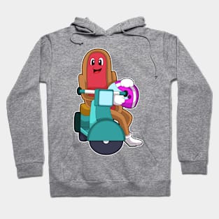 Hotdog as Biker with Scooter Hoodie